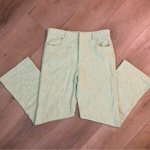 Zara Green Checkered Pants